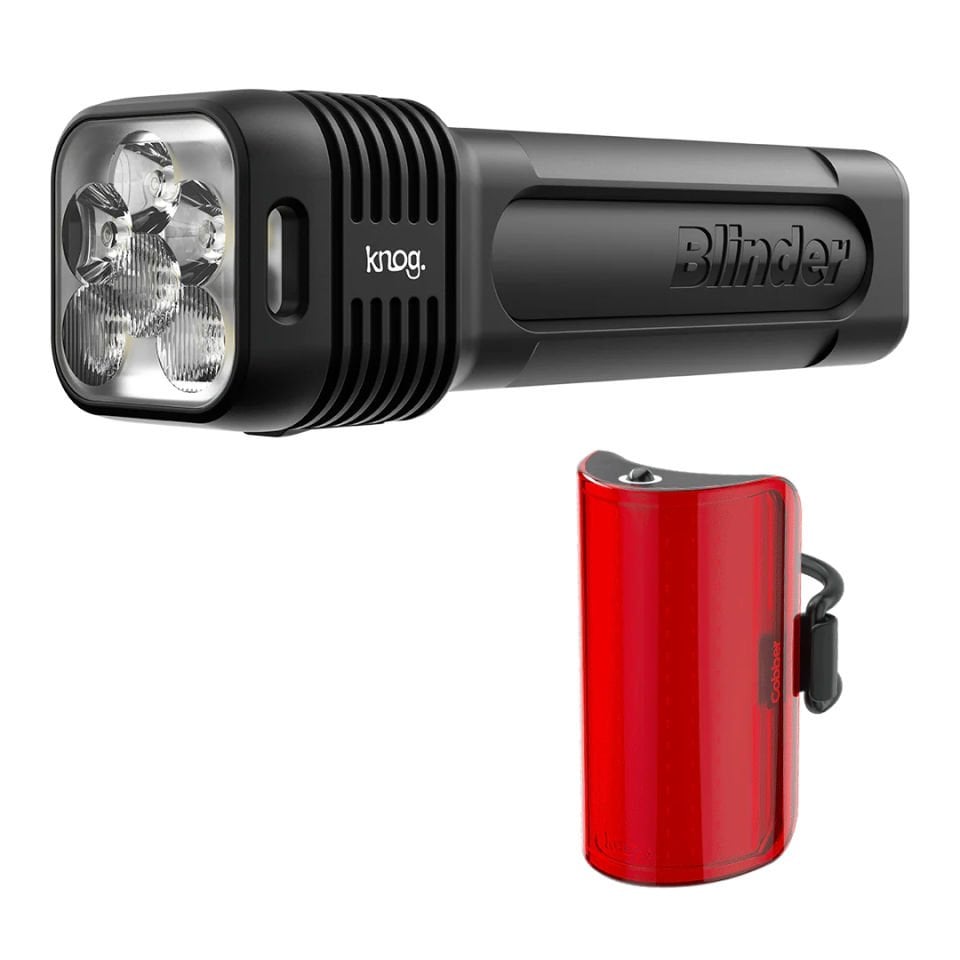 KNOG Blinder 1300 ve Mid Cobber Ön/Arka USB Şarjlı Işık Seti