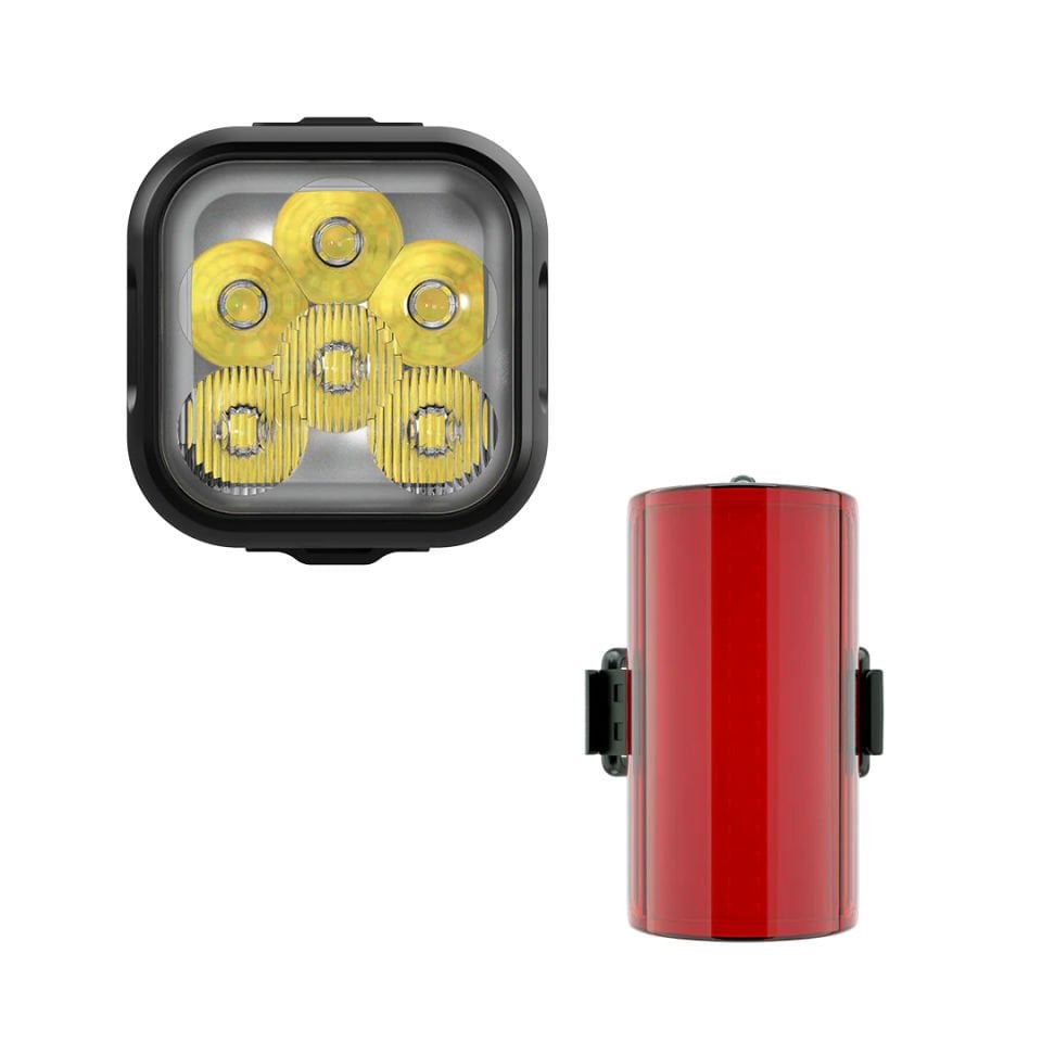 KNOG Blinder 1300 ve Mid Cobber Ön/Arka USB Şarjlı Işık Seti