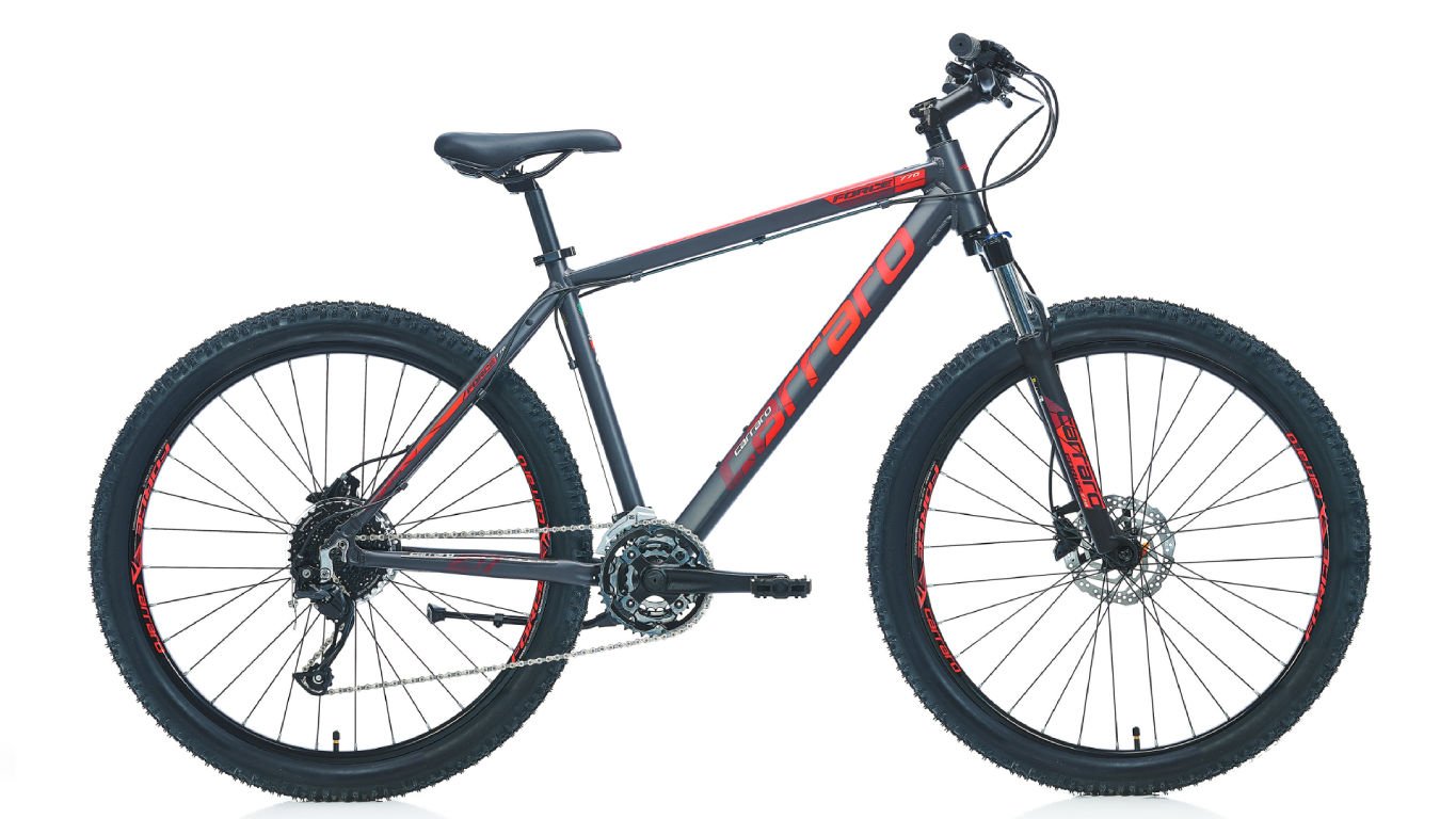 CARRARO Force 770 27,5 Jant 27V HD Dağ Bisikleti Mat Antrasit - Kırmızı 48CM