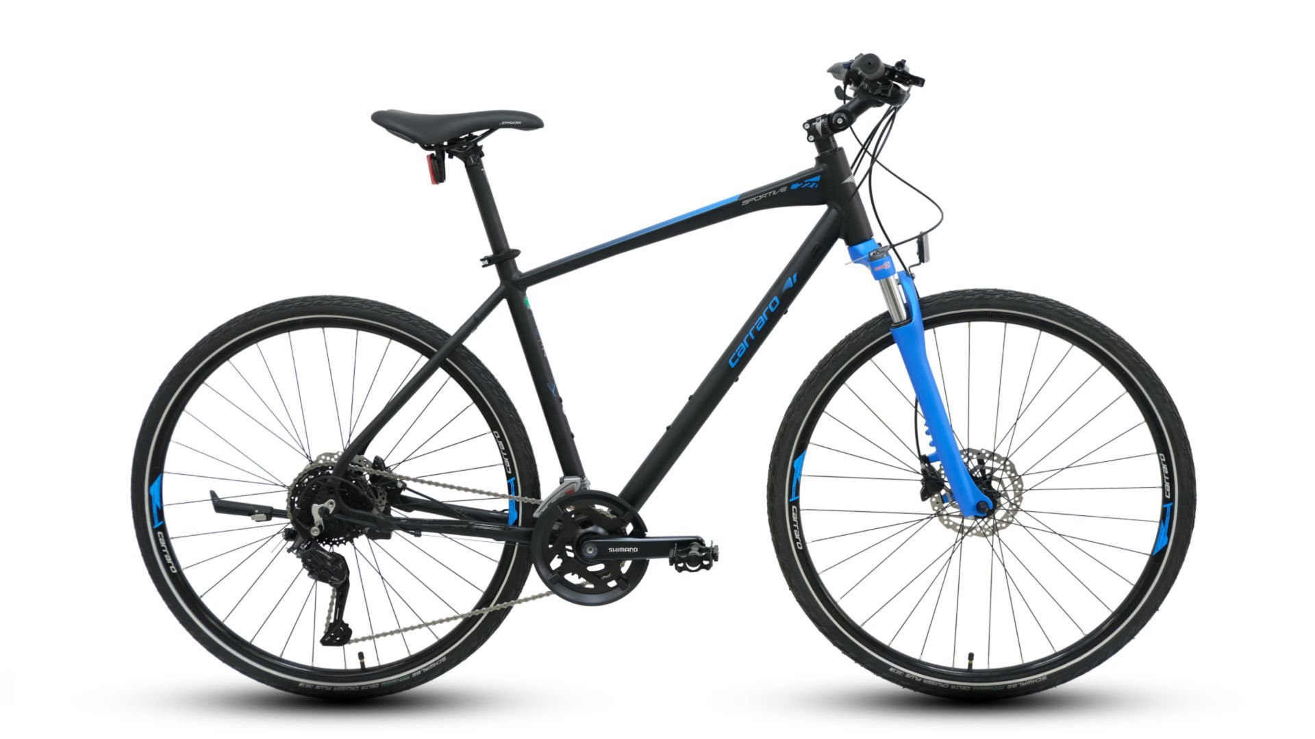 CARRARO Sportive 227 28'' 27V HD Trekking Bisiklet Mat Siyah - Mavi 51CM