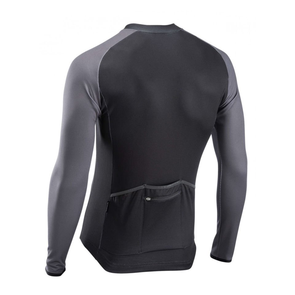 NORTHWAVE Blade 4 Jersey LS Uzun Kollu Bisiklet Forması Siyah - Koyu Gri