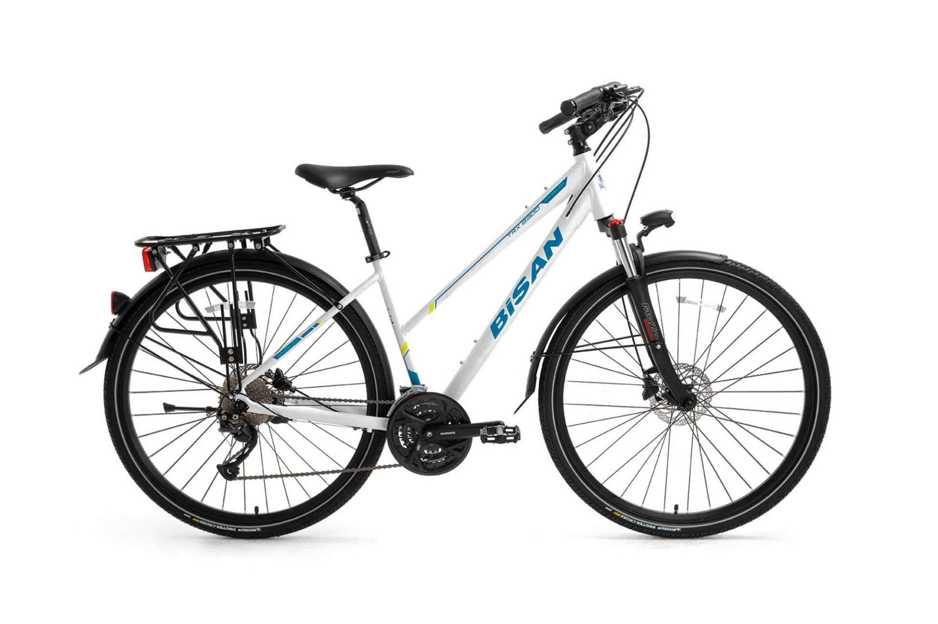 BİSAN TRX 8300 City Griselda 27V HD Şehir Bisikleti Mat Beyaz - Mavi 45CM
