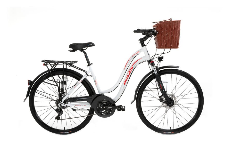 BİSAN CTX 6300 28'' 21V MD Kadın Şehir Bisikleti Beyaz 46CM