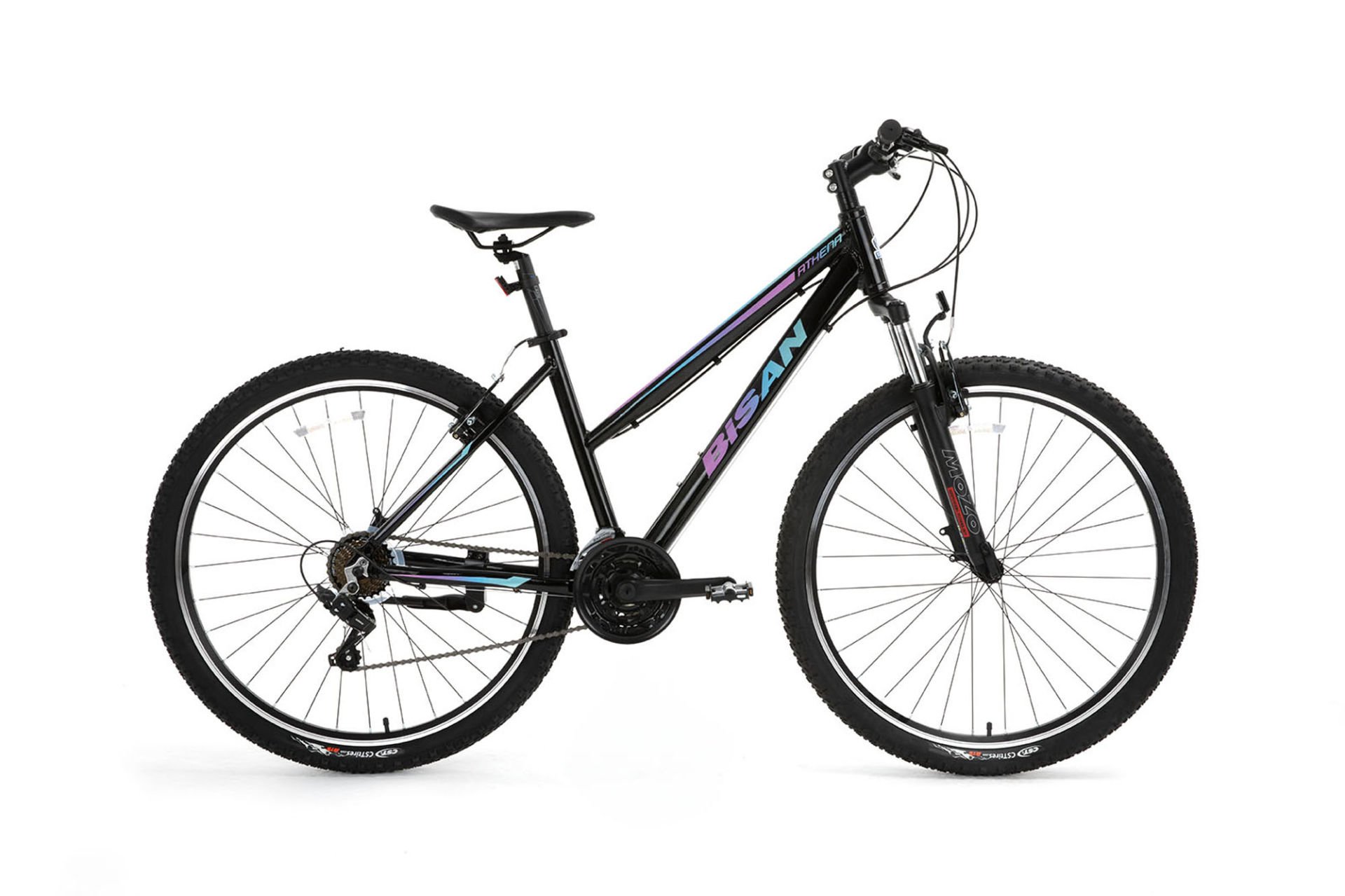 BİSAN ATHENA 27,5'' 21V HD Dağ Bisikleti Parlak Siyah 48CM