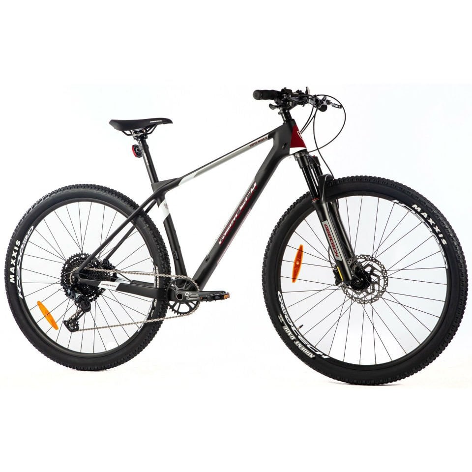 GEOTECH Super Mode 2 29'' 12V Karbon Dağ Bisikleti Siyah - Kırmızı 46CM