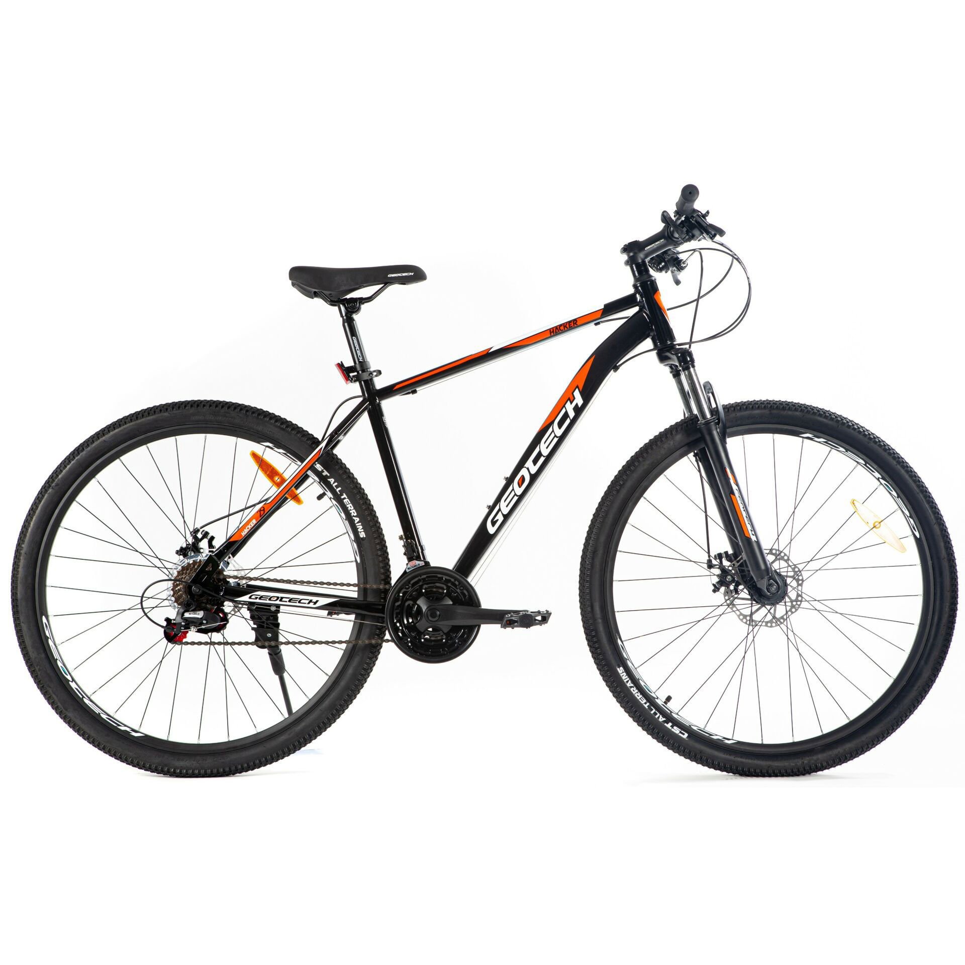 GEOTECH Hacker 29'' 21V MD Dağ Bisikleti Siyah - Turuncu 45CM