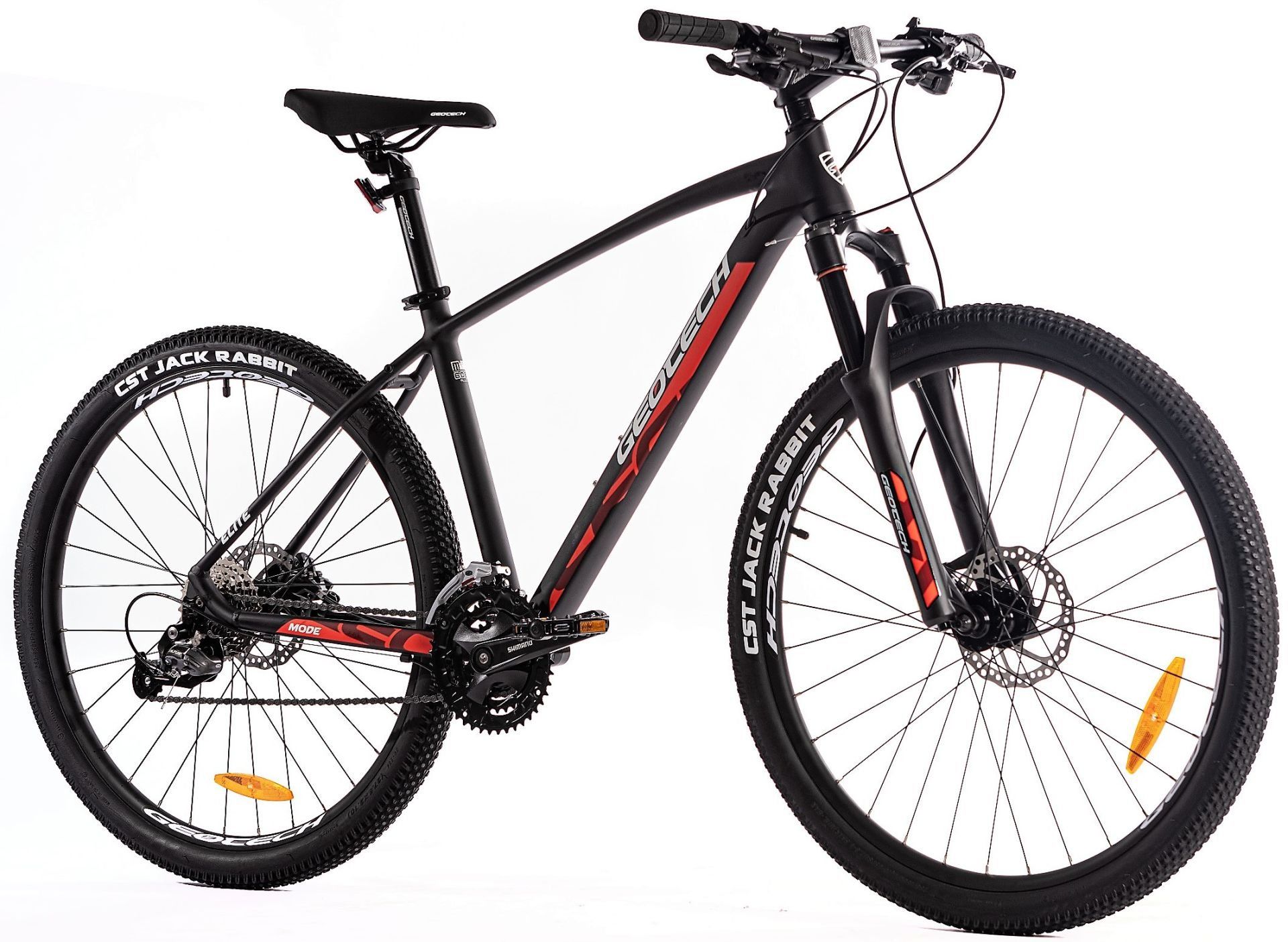 GEOTECH Mode Elite 27,5'' 27V HD Dağ Bisikleti Mat Siyah - Kırmızı 45CM