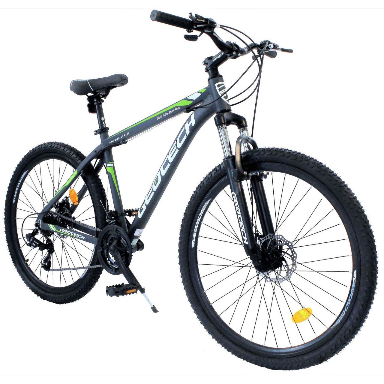 GEOTECH Mode Econ 2 27,5'' 24V MD Dağ Bisikleti Gri - Yeşil 46CM