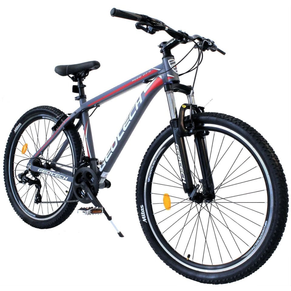 GEOTECH Mode Econ 3 27,5'' 21V VB Dağ Bisikleti Gri - Kırmızı 46CM