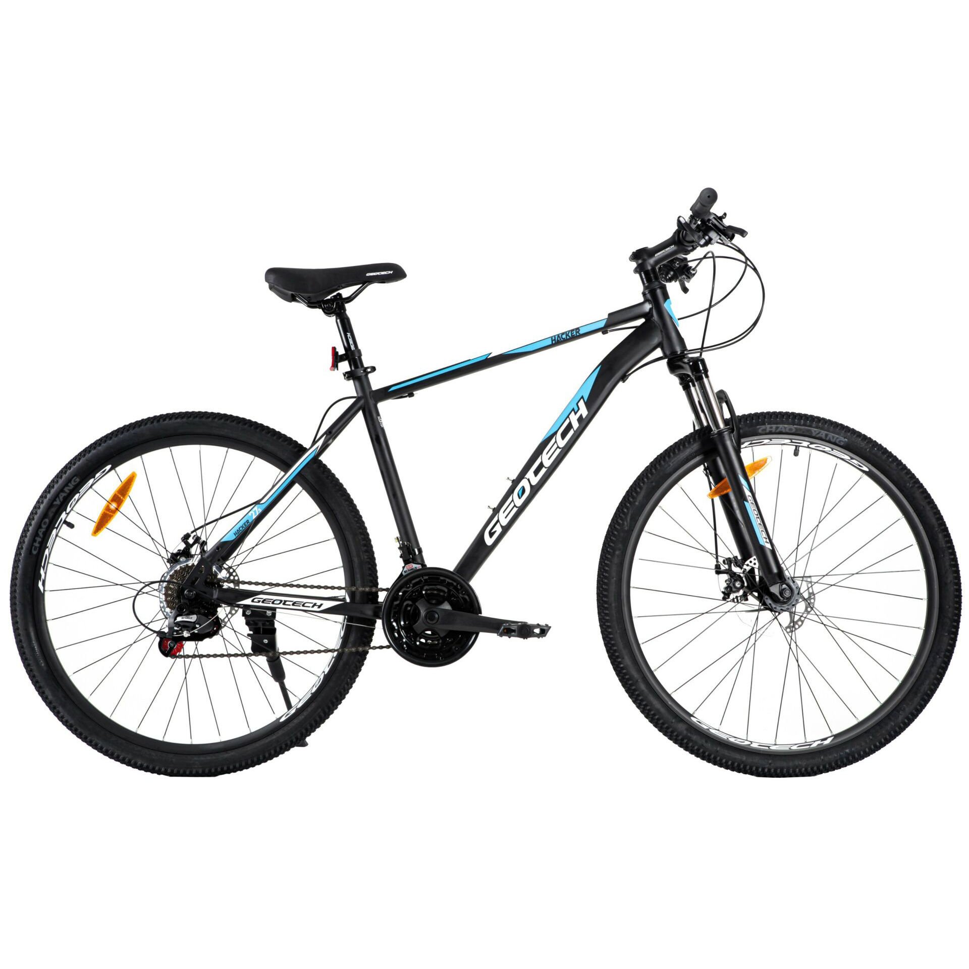 GEOTECH Hacker 27,5'' 21V MD Dağ Bisikleti Mat Siyah - Mavi 45CM