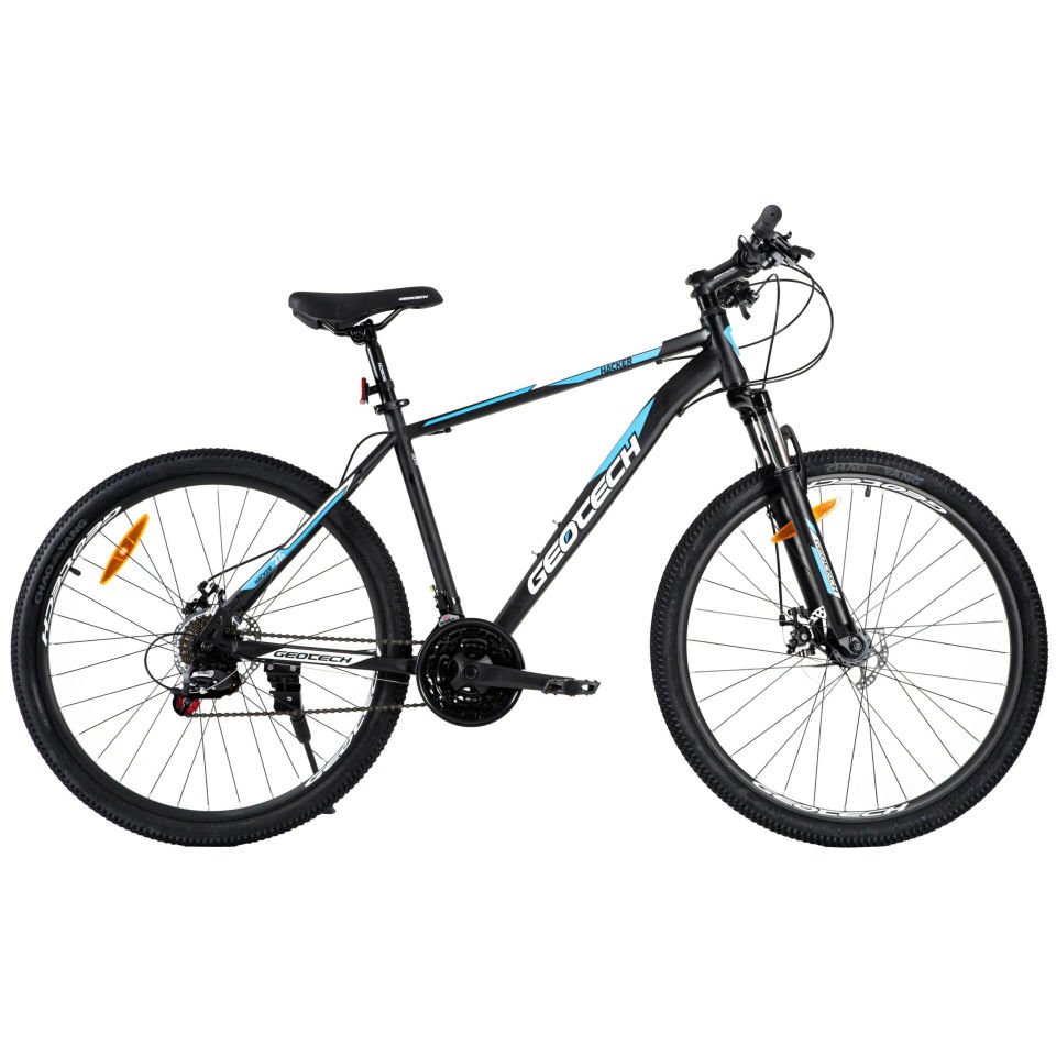 GEOTECH Hacker 27,5'' 21V MD Dağ Bisikleti Mat Siyah - Mavi 45CM