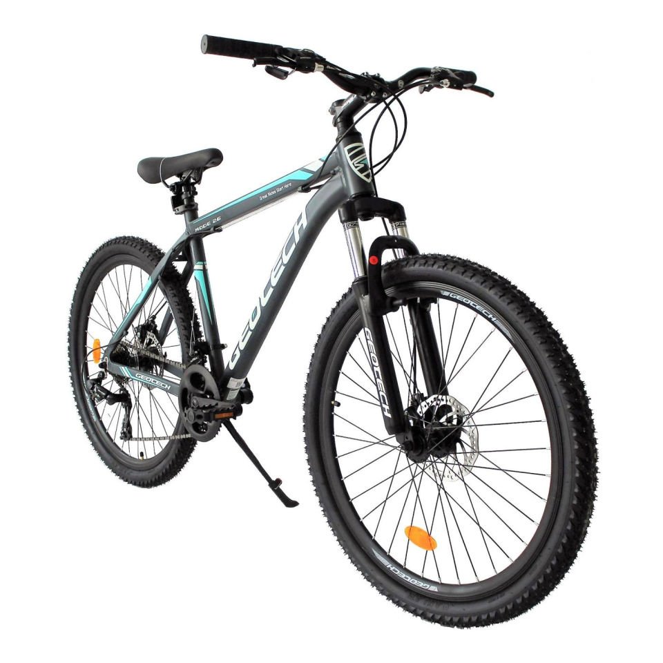 GEOTECH Mode Econ 3 26'' 24V MD Dağ Bisikleti Gri - Turkuaz 46CM