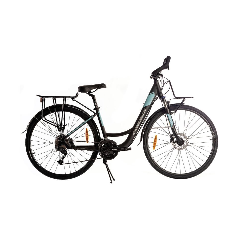 GEOTECH Life 28 0.1 28'' 27V HD Şehir - Tur Bisikleti Mat Siyah - Mavi 41CM