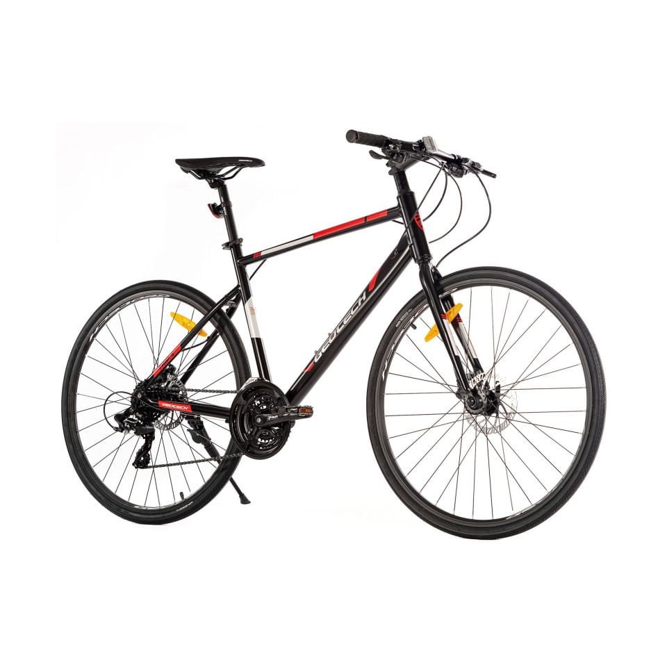 GEOTECH Trip 4 28'' 24V HD Trekking Bisiklet Siyah - Kırmızı 52CM