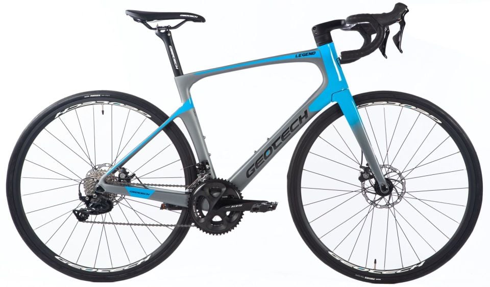 GEOTECH Legend 22V MD Karbon Yol Bisikleti Gri - Mavi 54CM
