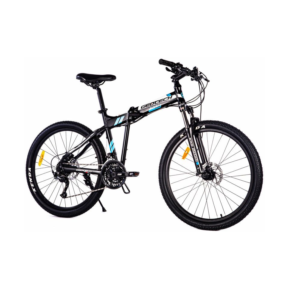 GEOTECH Fold Up 26D Pro 26'' 27V HD Katlanır Bisiklet Mat Siyah - Mavi 45CM