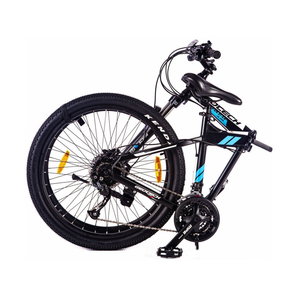 GEOTECH Fold Up 26D Pro 26'' 27V HD Katlanır Bisiklet Mat Siyah - Mavi 45CM